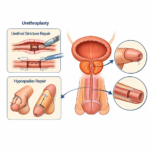 urethral procedures and anatomy diagram